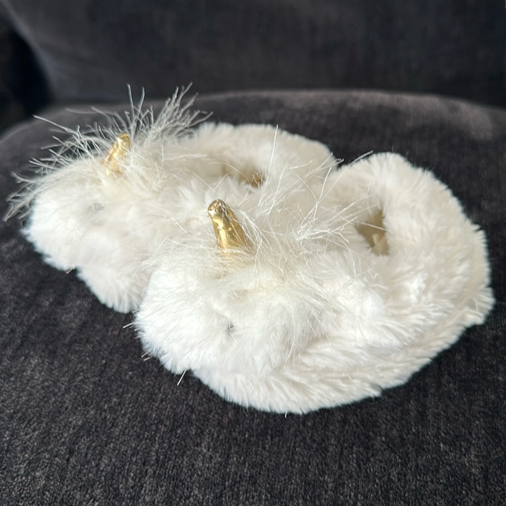 Pottery Barn Kids Unicorn Slippers 6-12M